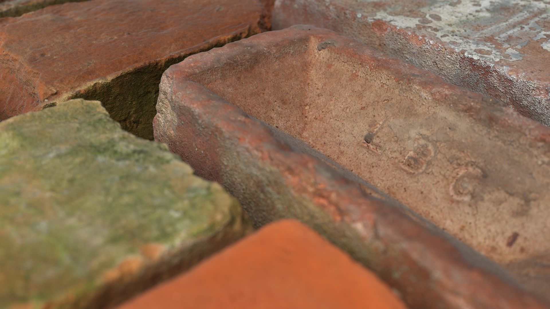 Ultra Realistic Old Brick Scan Pack 8k HD 3D model_5