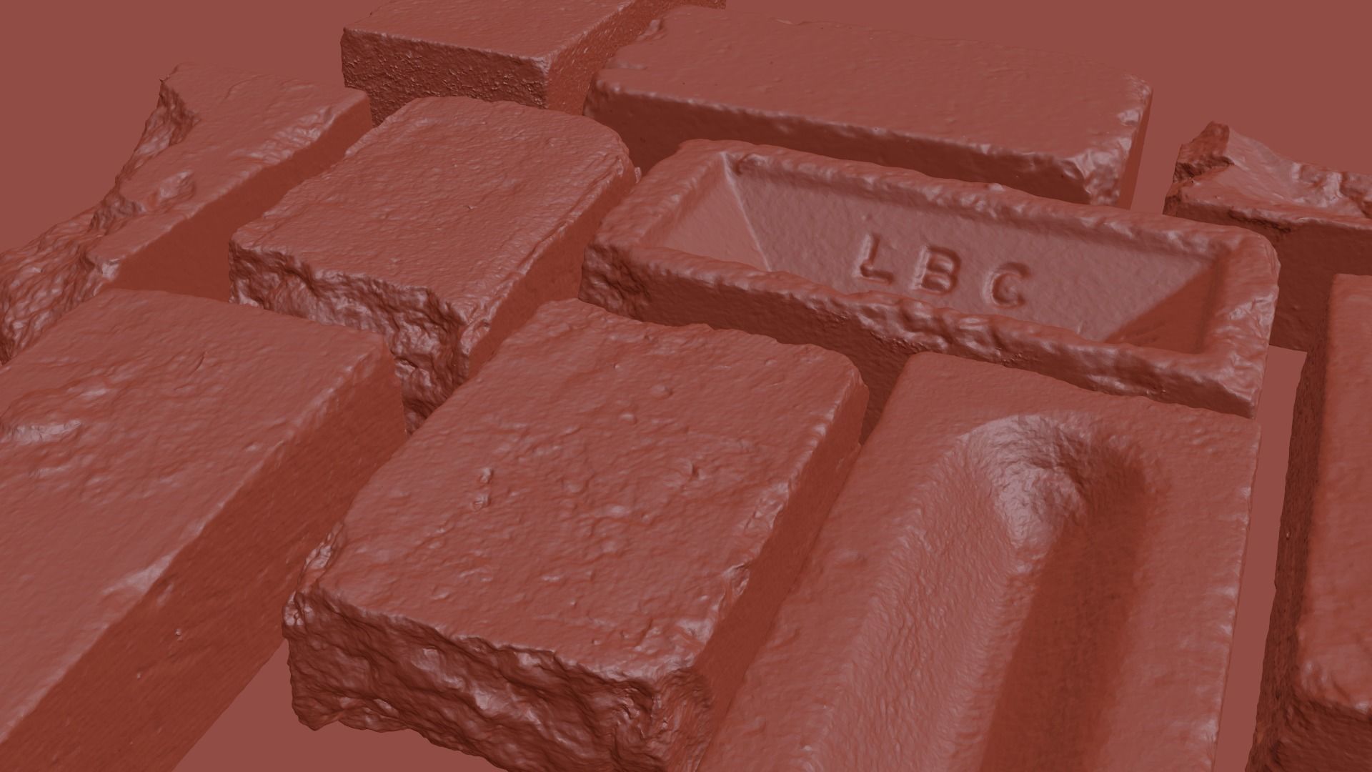 Ultra Realistic Old Brick Scan Pack 8k HD 3D model_12