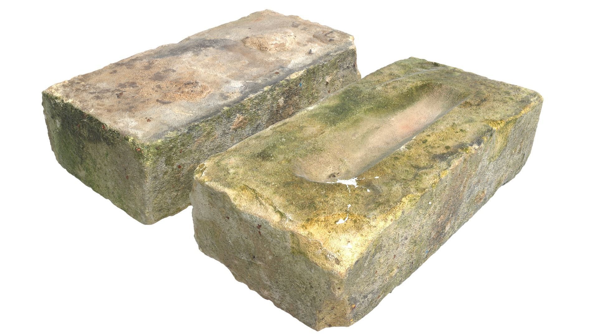 Ultra Realistic Old Brick Scan Pack 8k HD 3D model_9