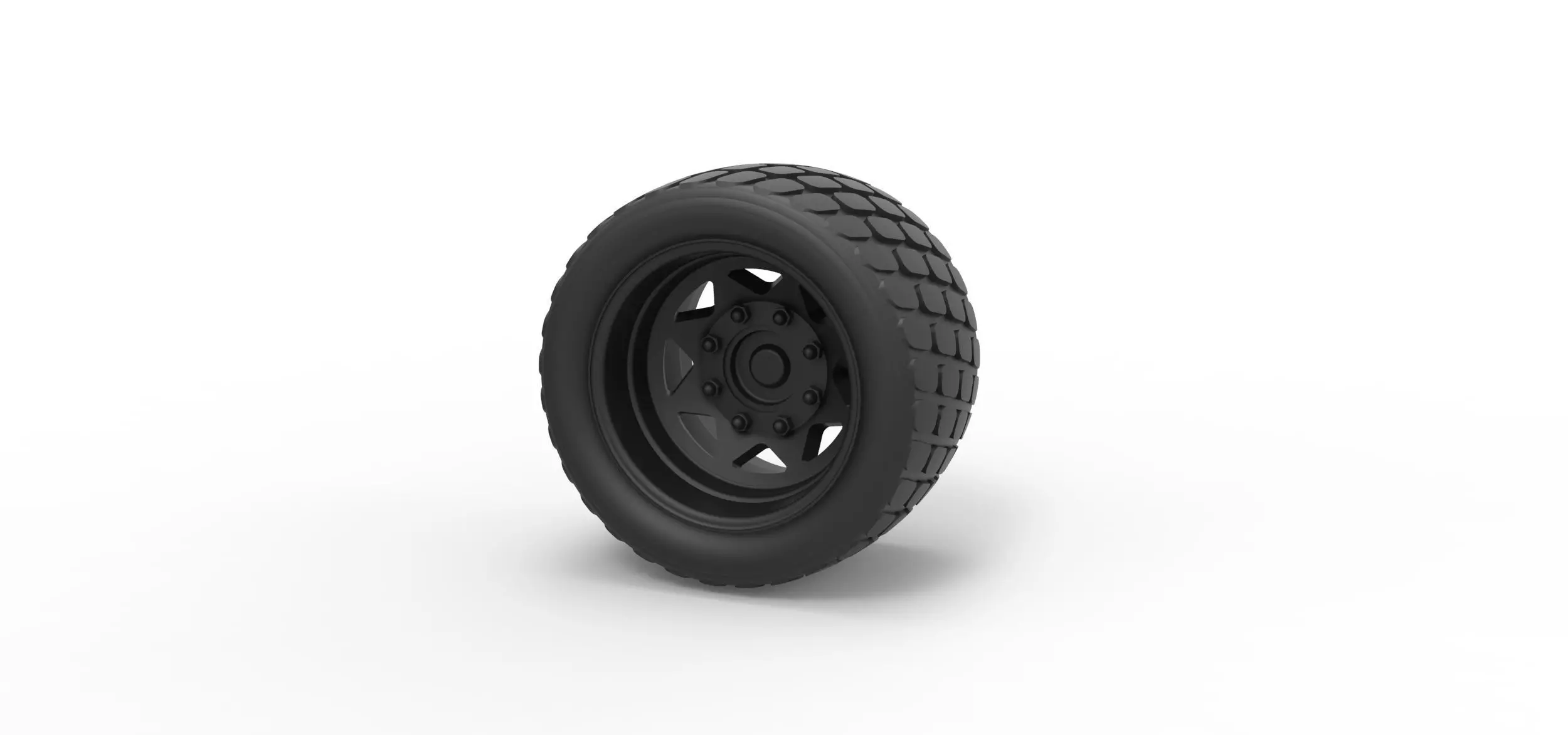  Offroad wheel 14 3D print model_0