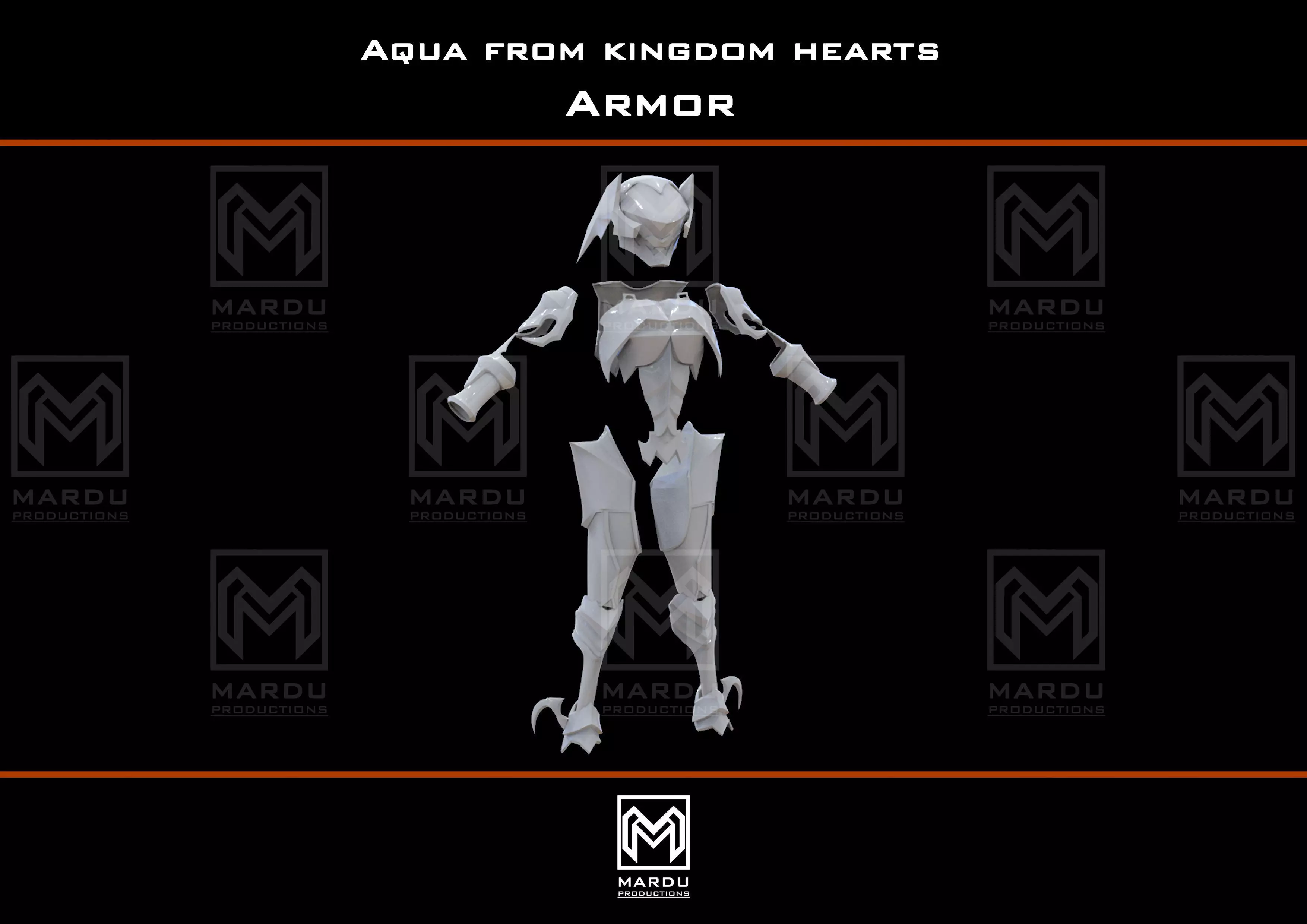 Aqua armor Kingdom Hearts 3D print model_0
