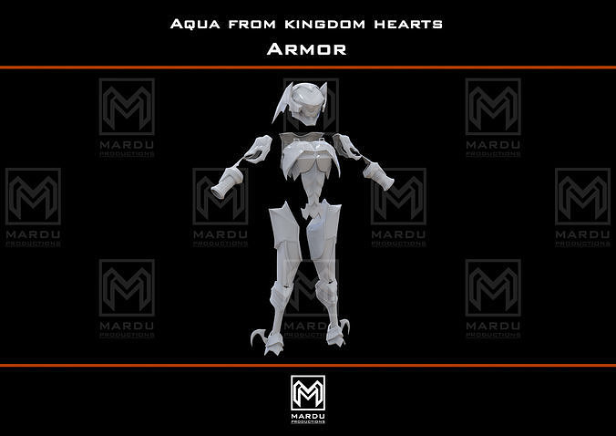 Aqua armor Kingdom Hearts 3D print model