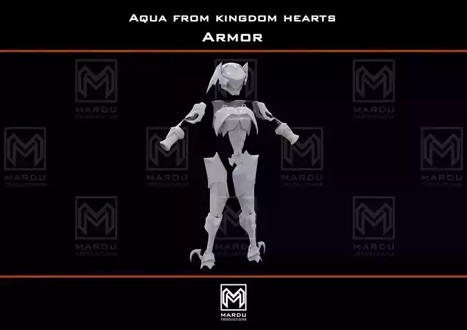 Aqua armor Kingdom Hearts 3D print model