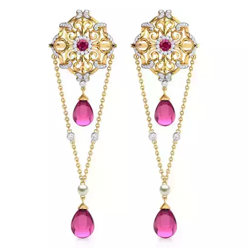 Frank Maskey Drop Earrings