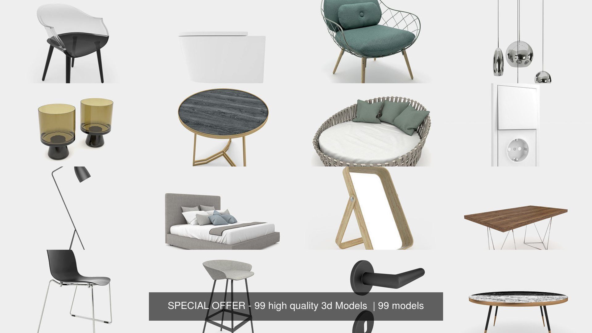 LIMITED SPECIAL OFFER - 99 high quality 3d Models  3D Model Collection_25