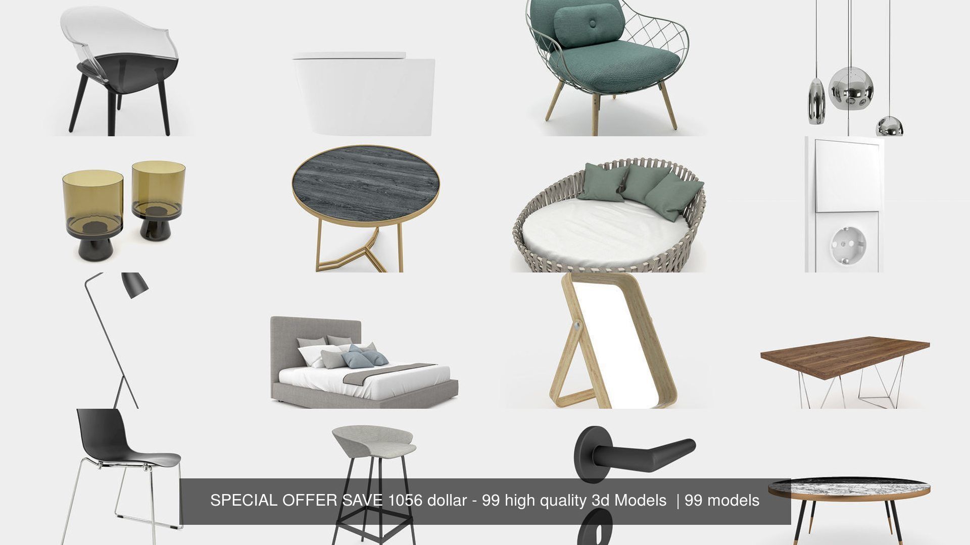 LIMITED SPECIAL OFFER - 99 high quality 3d Models  3D Model Collection_29