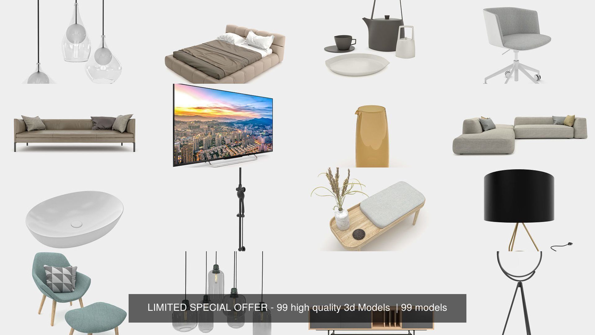 LIMITED SPECIAL OFFER - 99 high quality 3d Models  3D Model Collection_23
