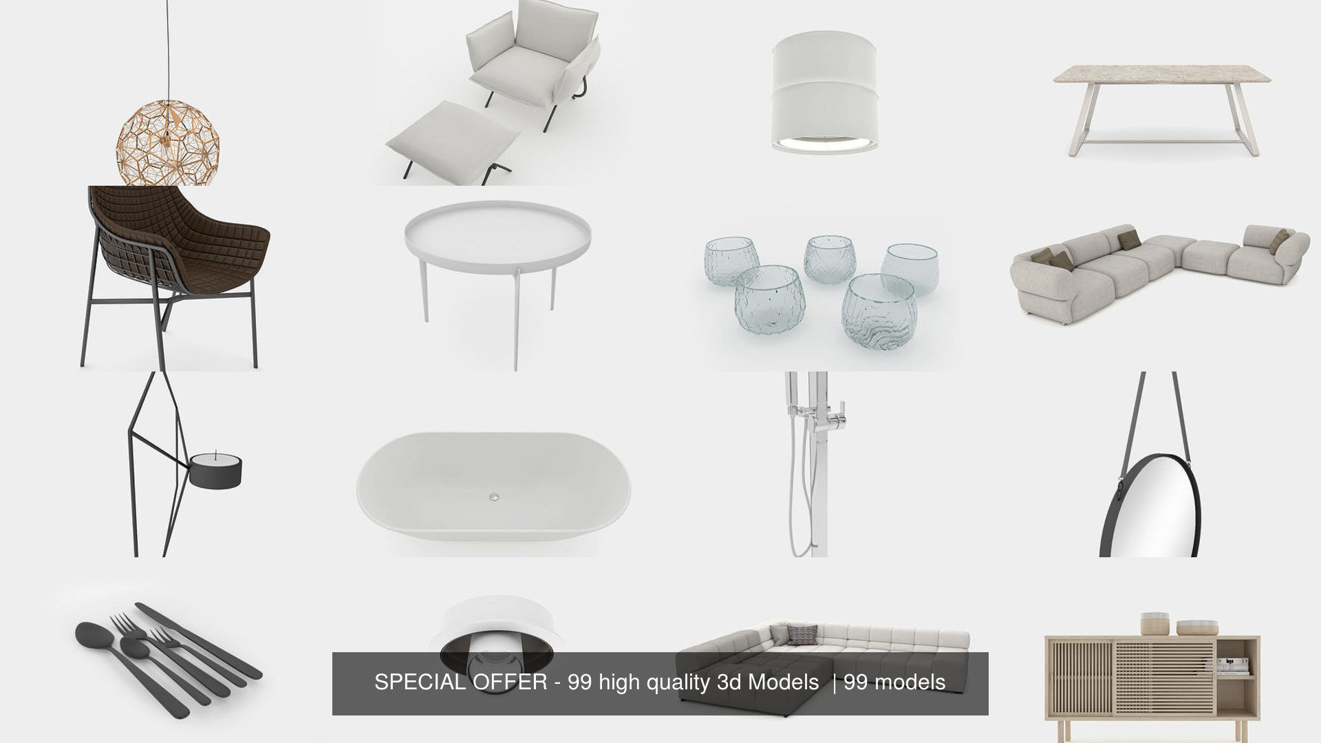 LIMITED SPECIAL OFFER - 99 high quality 3d Models  3D Model Collection_22