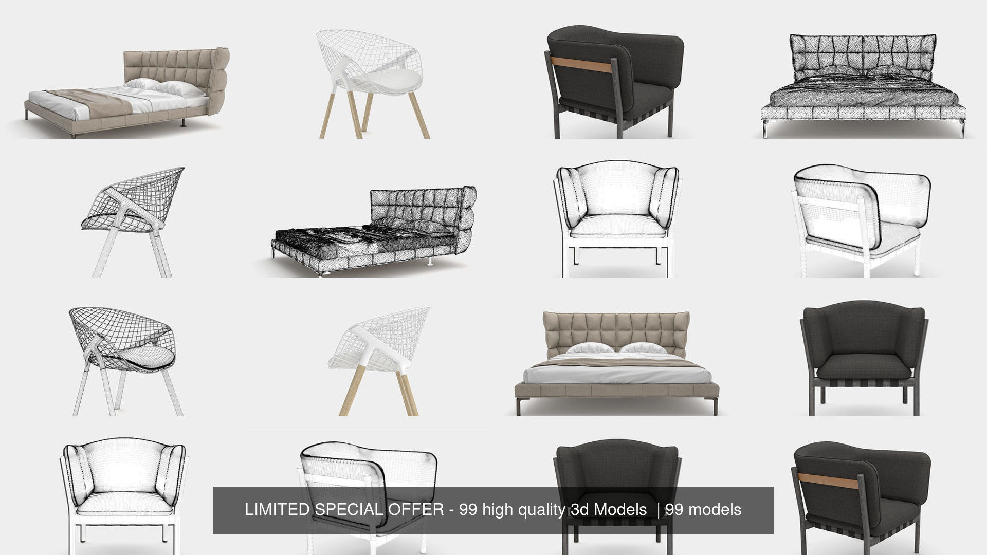 LIMITED SPECIAL OFFER - 99 high quality 3d Models  3D Model Collection_24