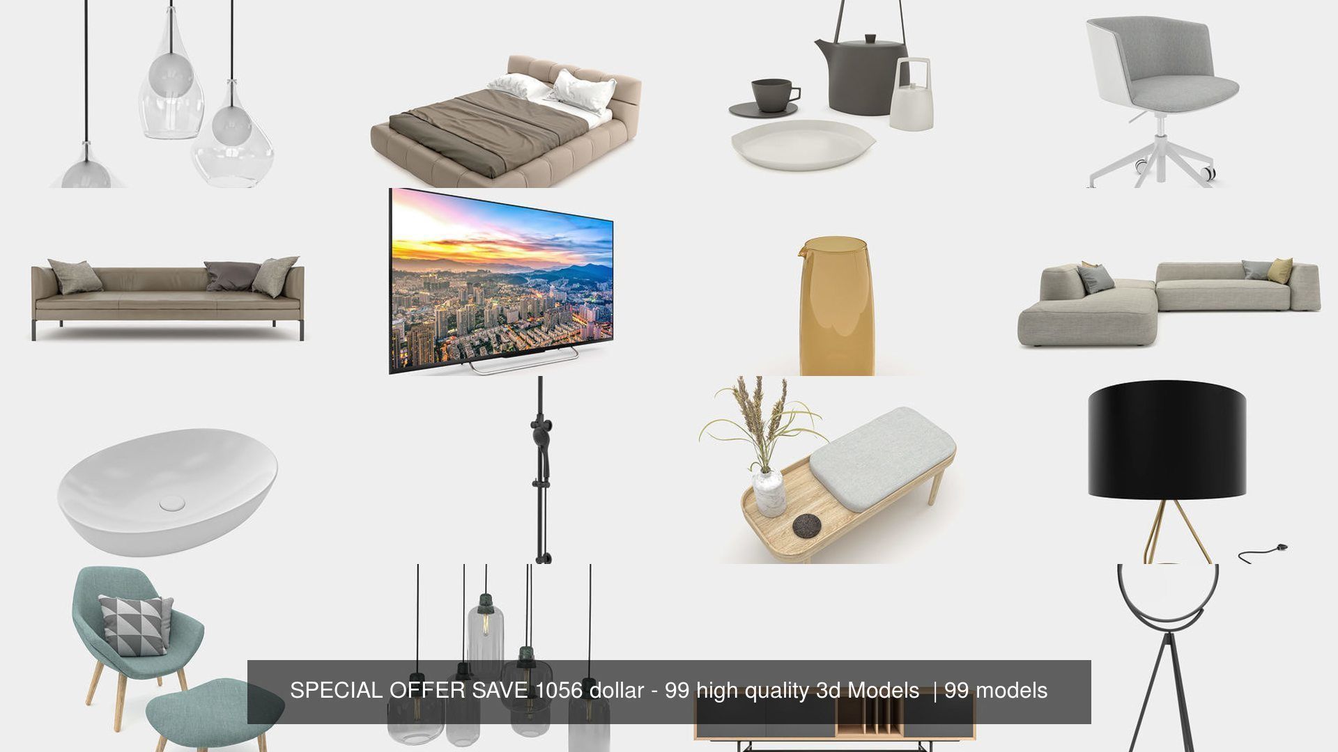 LIMITED SPECIAL OFFER - 99 high quality 3d Models  3D Model Collection_32