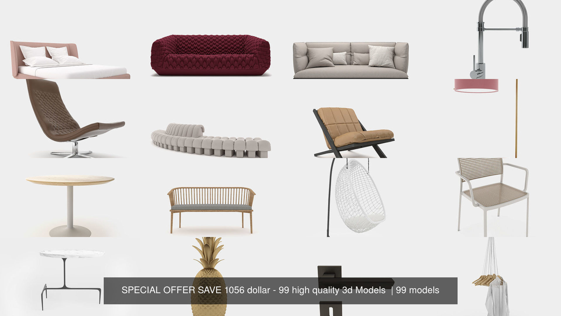 LIMITED SPECIAL OFFER - 99 high quality 3d Models  3D Model Collection_13