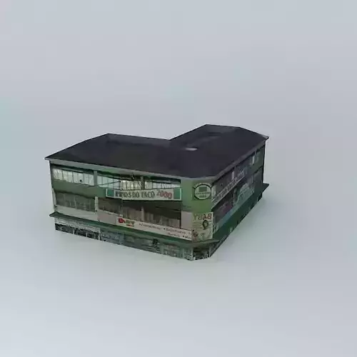 Shop next to Joquei 3D model