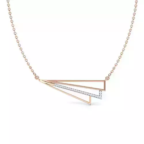 Stripes Geometric Necklace