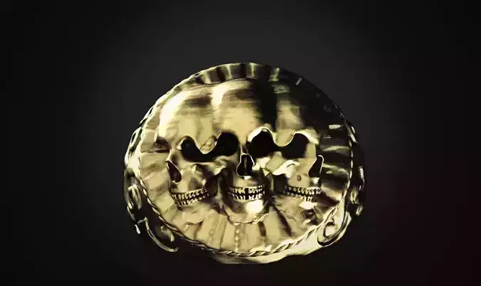 3 Skull ring Free 3D print model
