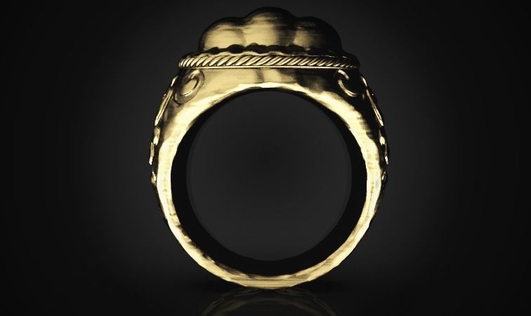 3 Skull ring Free 3D print model_4