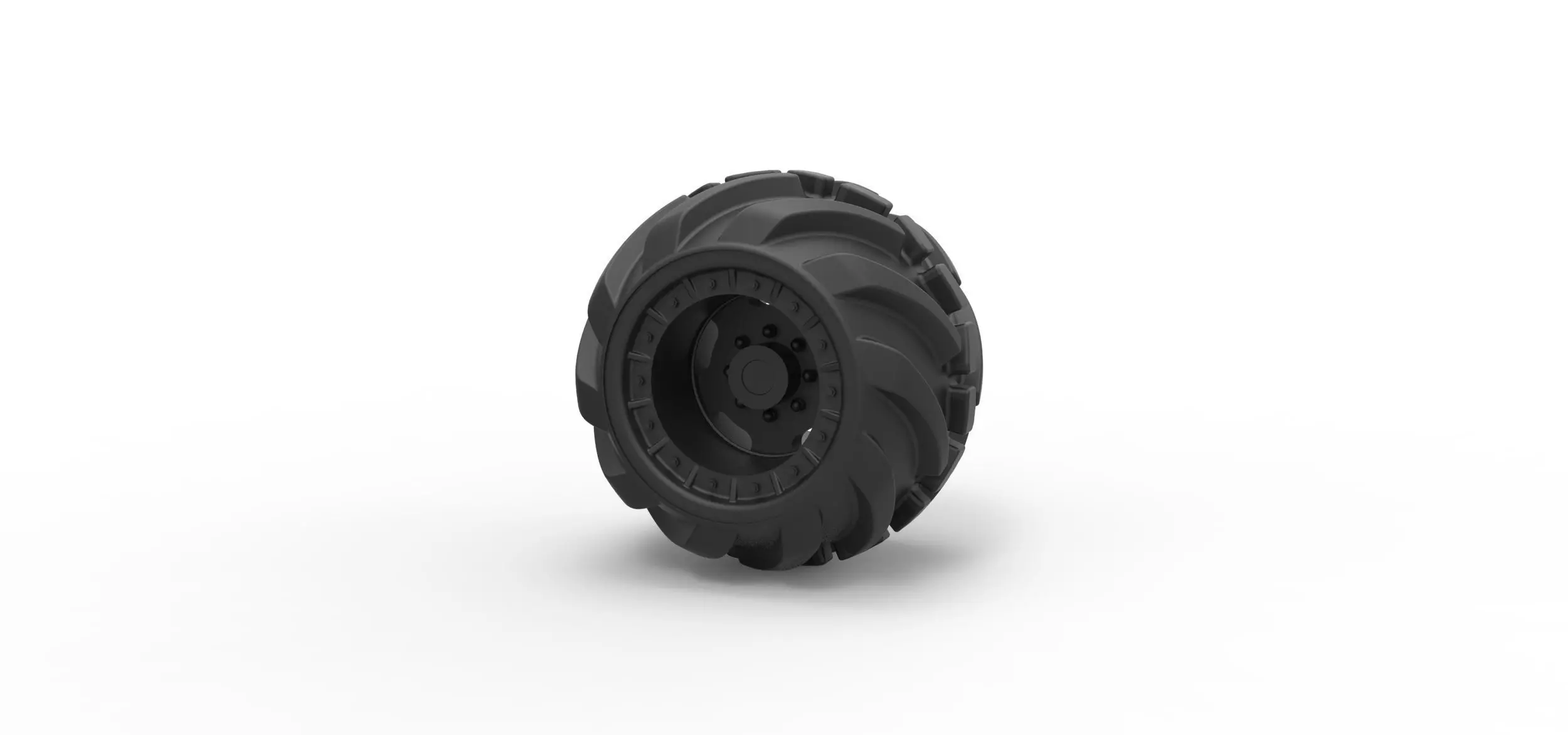 Offroad wheel 16 3D print model_0
