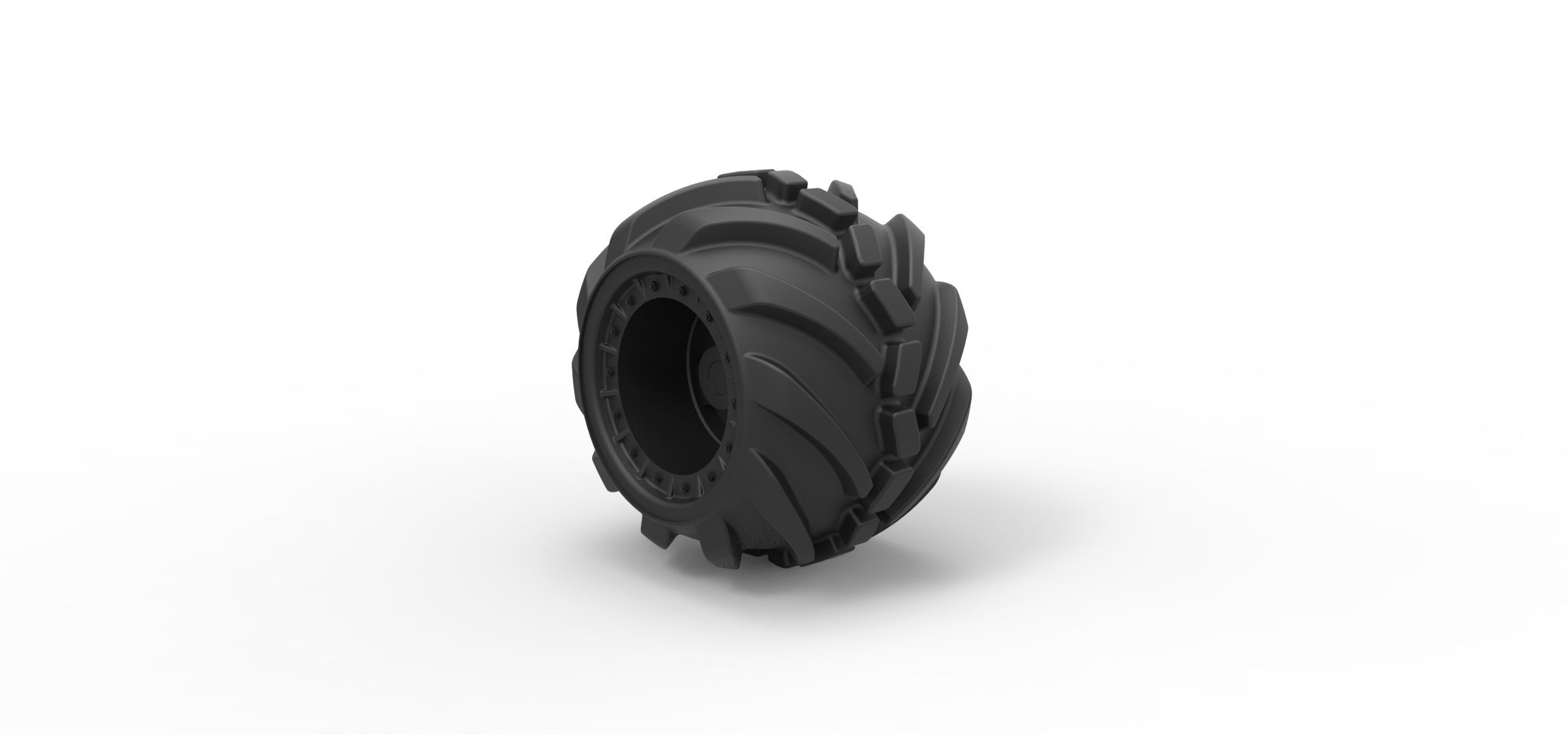 Offroad wheel 16 3D print model_1