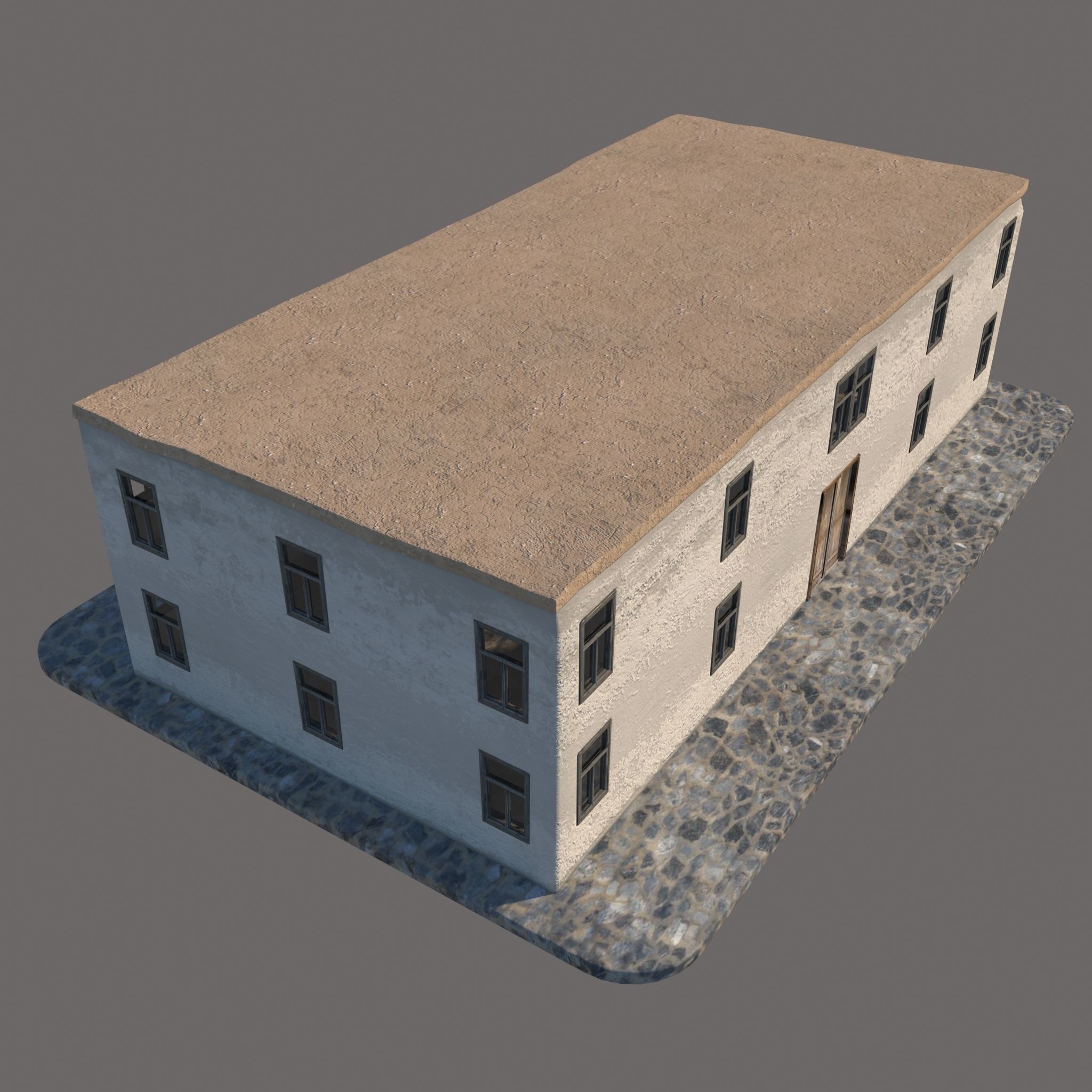 Old Structure v2 Low-poly 3D model_4