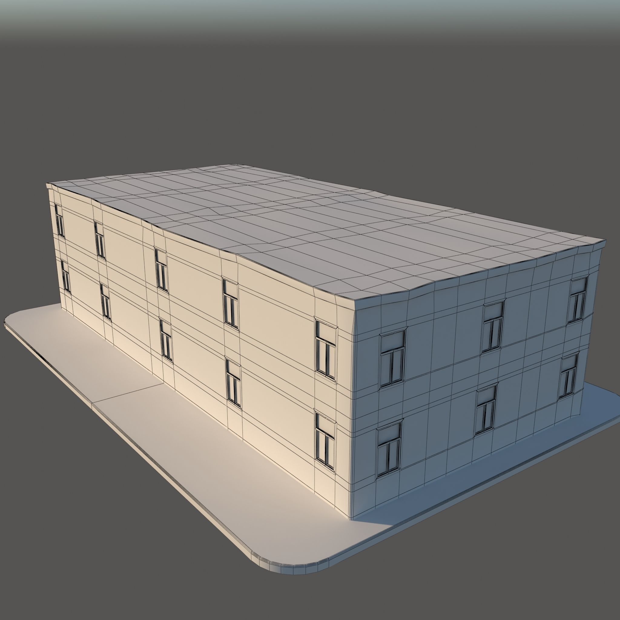 Old Structure v2 Low-poly 3D model_7
