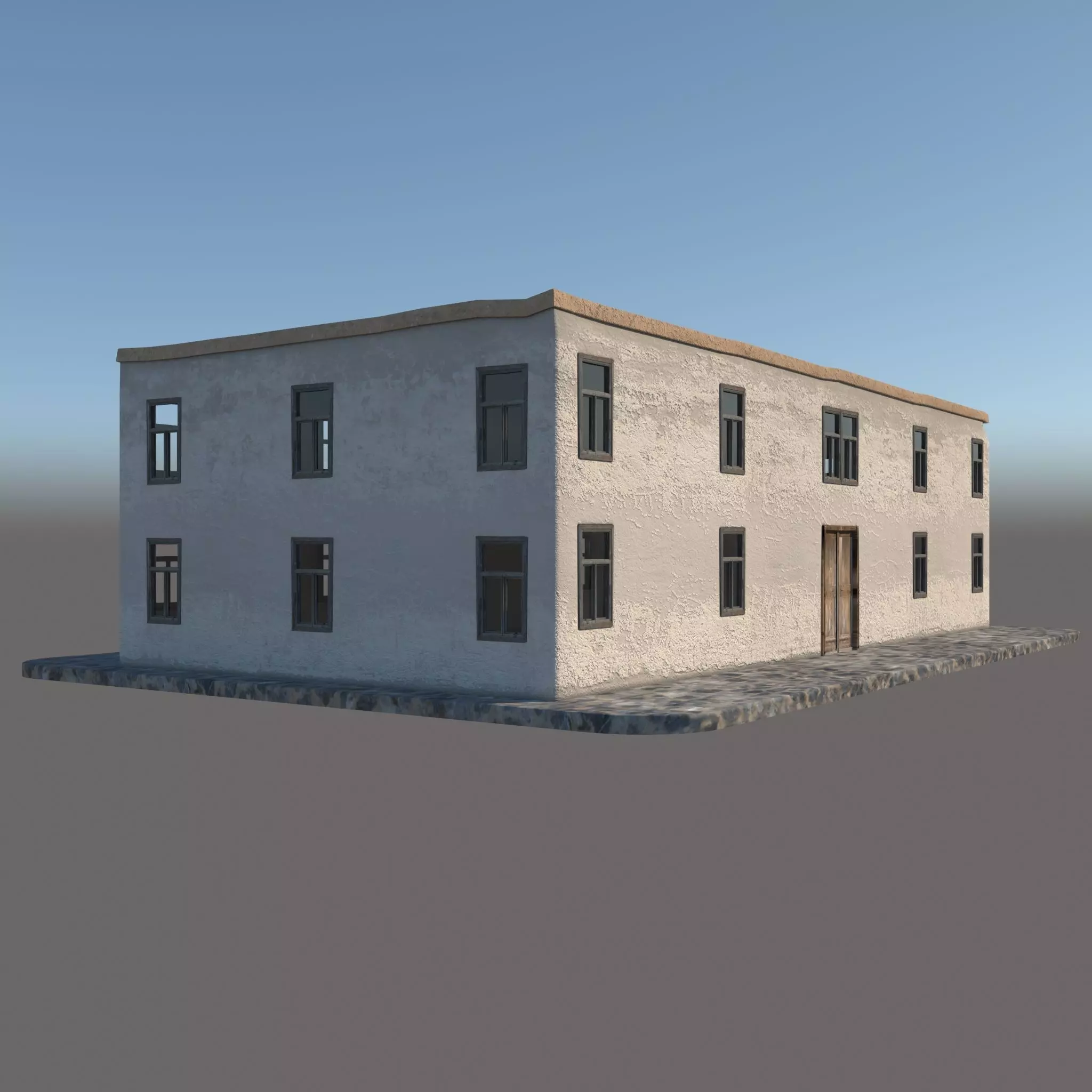 Old Structure v2 Low-poly 3D model_0