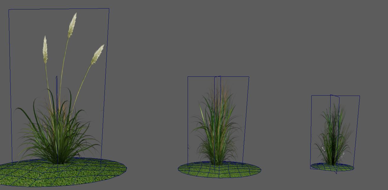 Low Poly Alpha Grass Pack Vol 01 Low-poly 3D model_5