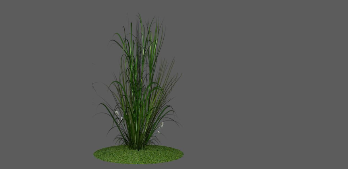 Low Poly Alpha Grass Pack Vol 01 Low-poly 3D model_4