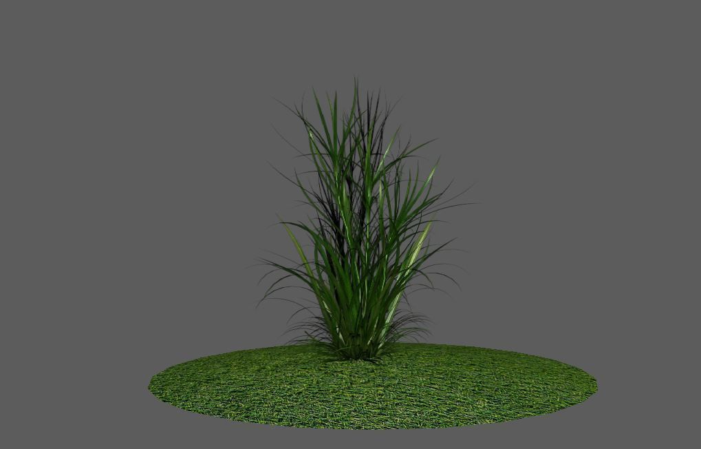 Low Poly Alpha Grass Pack Vol 02 Low-poly 3D model_2