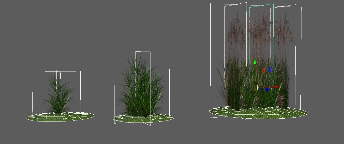 Low Poly Alpha Grass Pack Vol 02 Low-poly 3D model_6