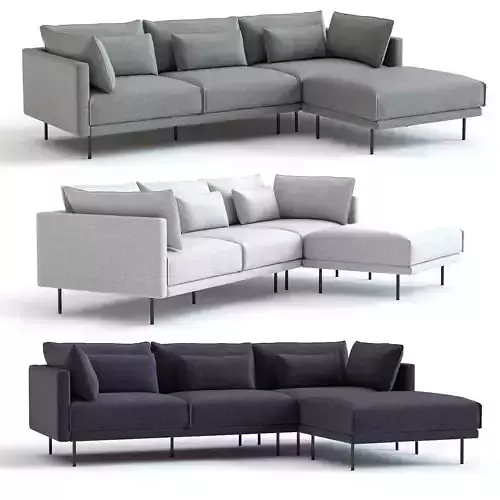 West Elm Halsey 3-Piece Sectional