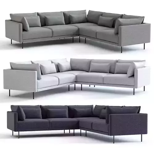 West Elm Halsey L-Shaped Sectional Sofa