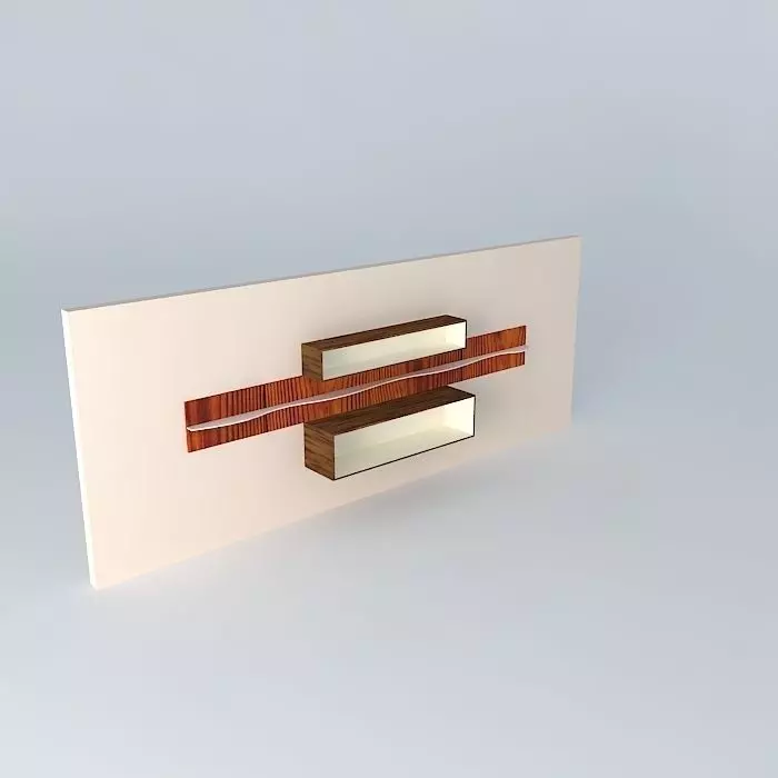 Crockery unit 3D model_0