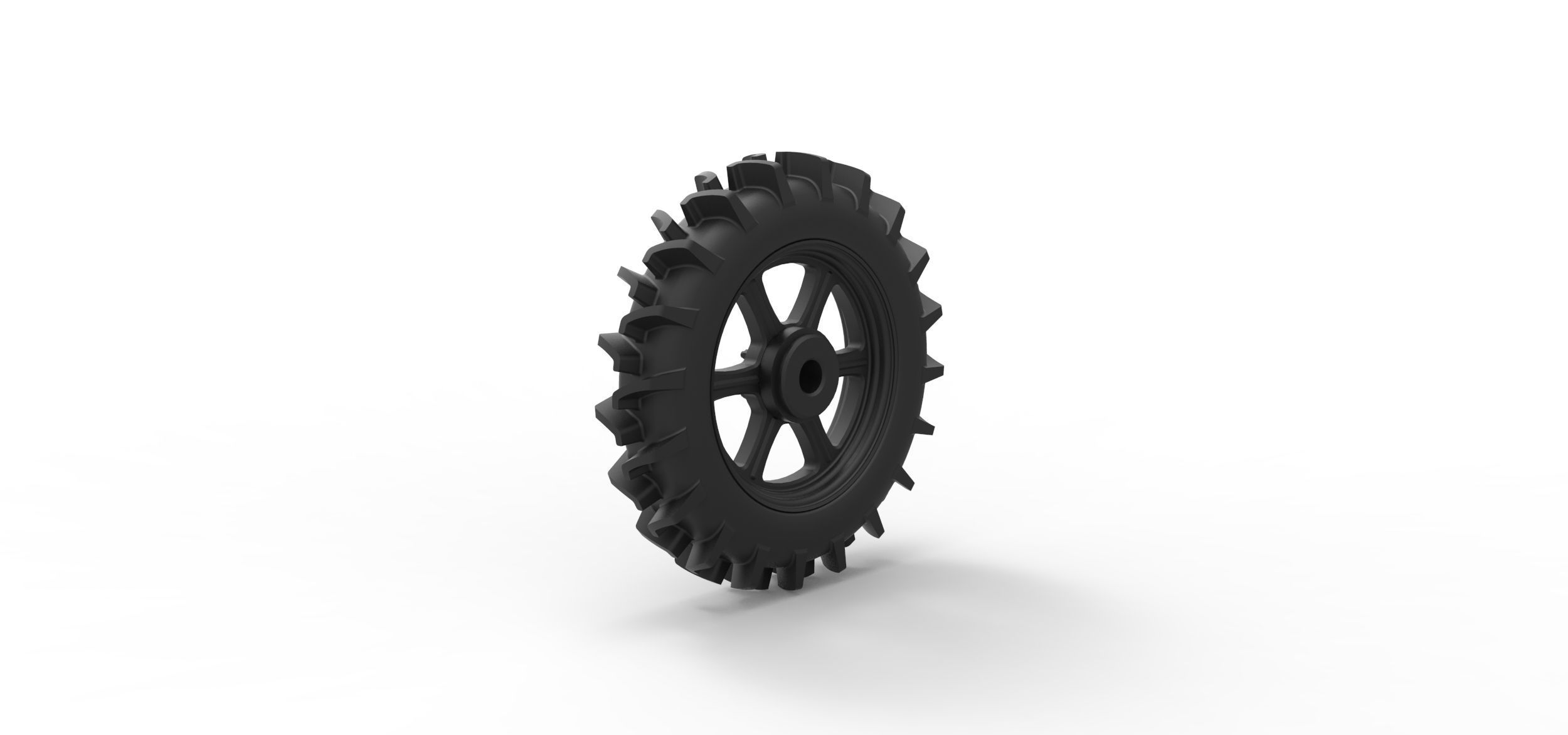 Offroad wheel 20 3D print model_3