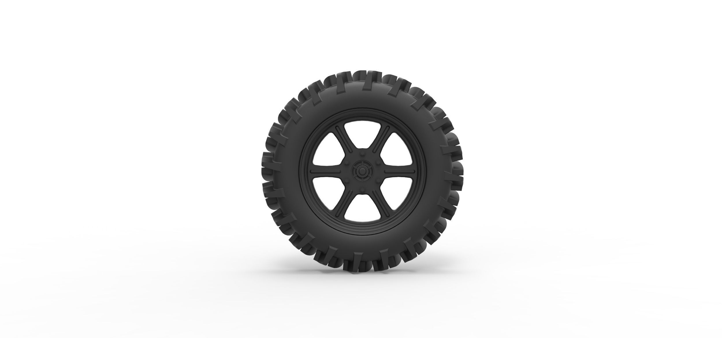 Offroad wheel 20 3D print model_4