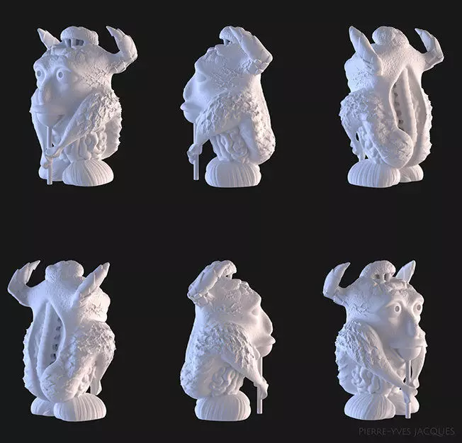 Stuffed Gargoyle 3D print model_0