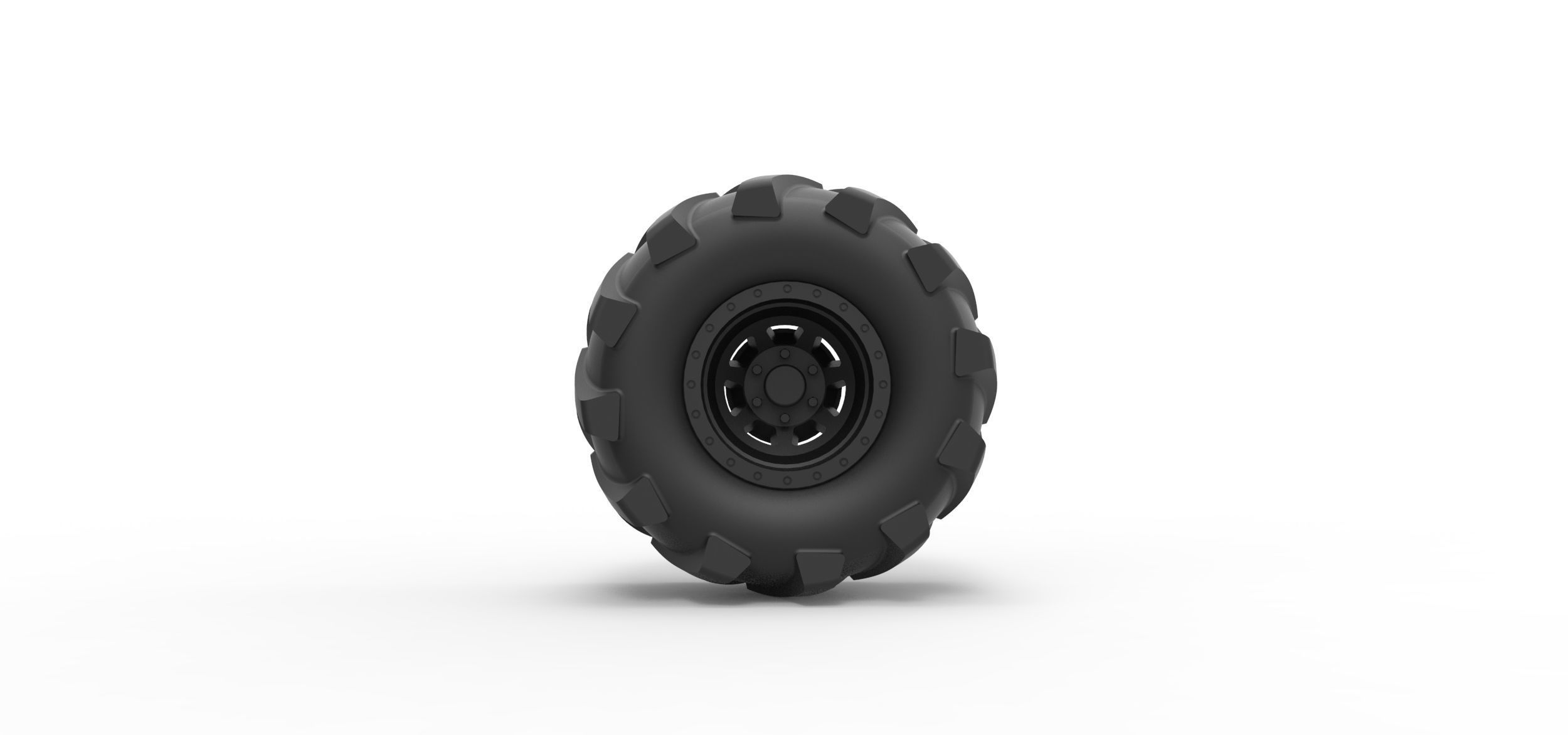 Offroad wheel 21 3D print model_4