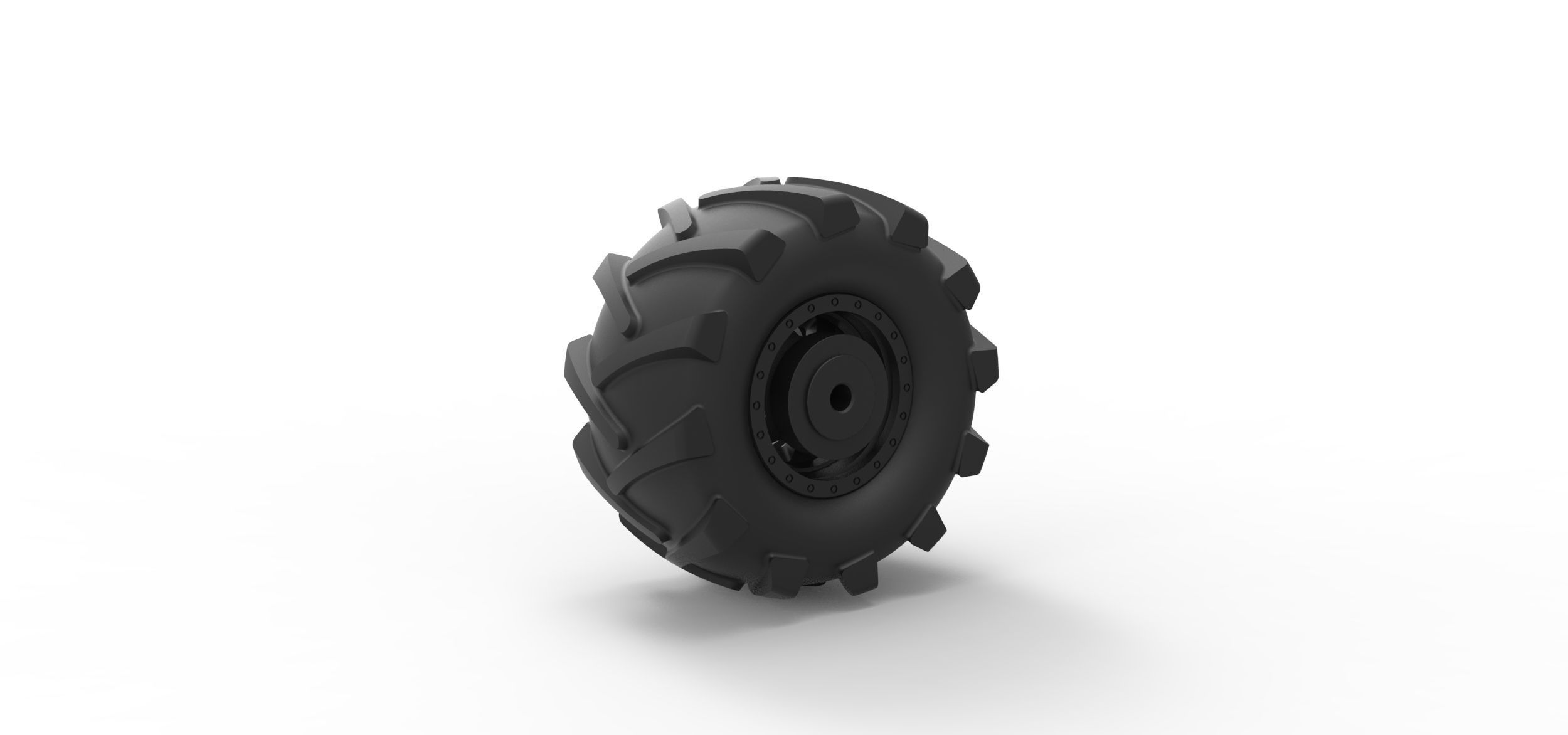 Offroad wheel 21 3D print model_3