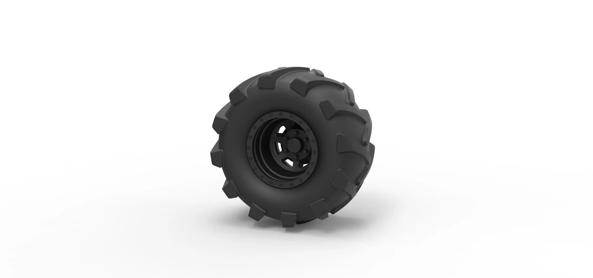 Offroad wheel 21 3D print model_0