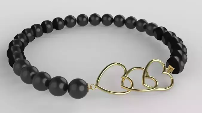 Heart Bracelet Gold and Silver