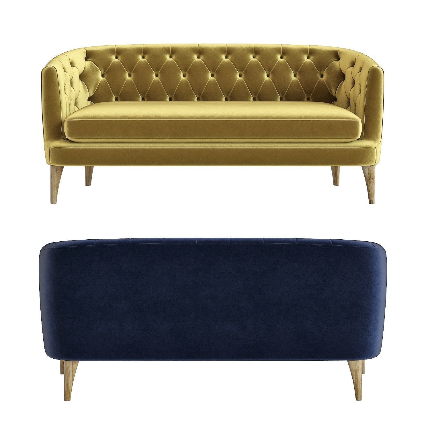 West Elm - Lola Sofa 3D model_8