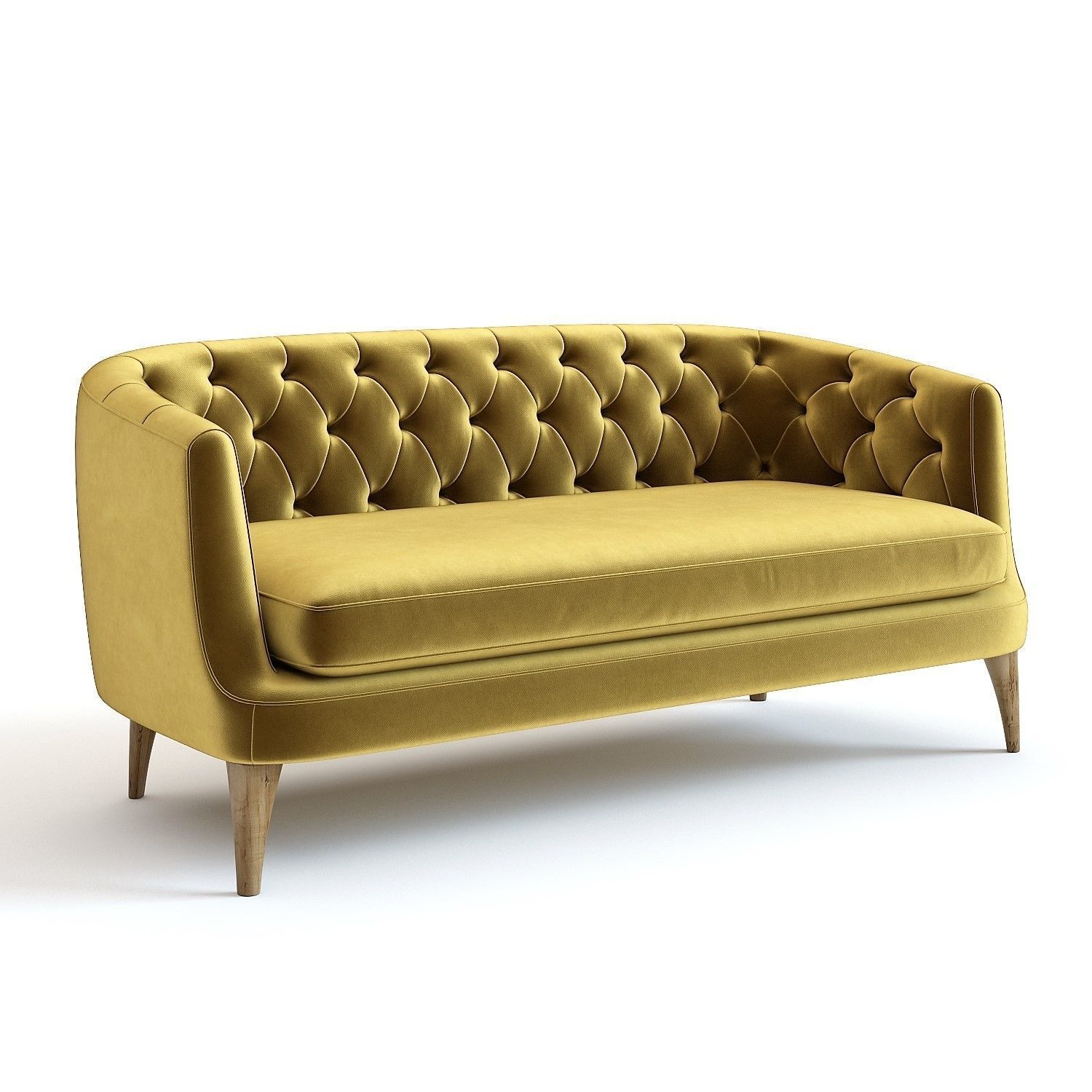 West Elm - Lola Sofa 3D model_3