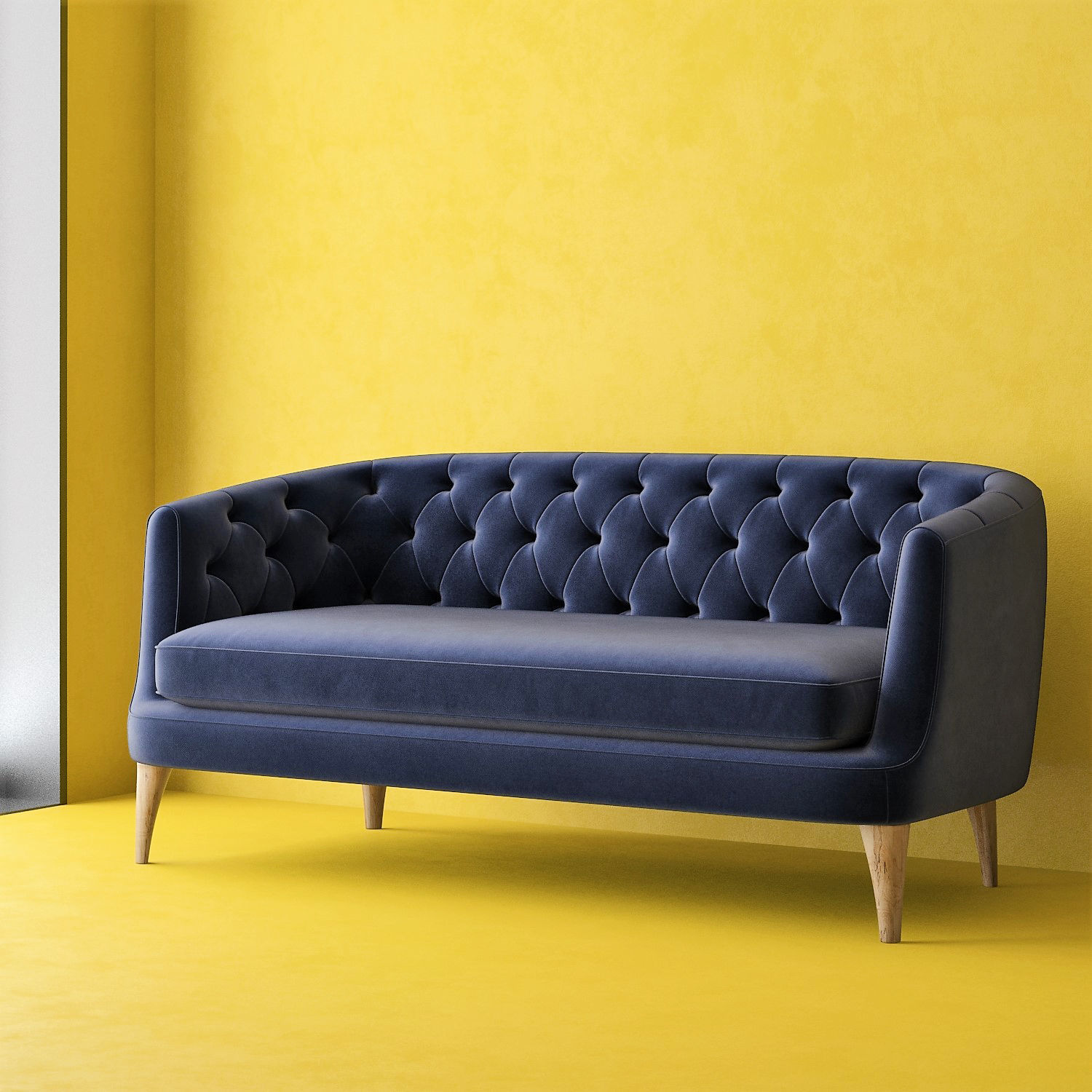 West Elm - Lola Sofa 3D model_2