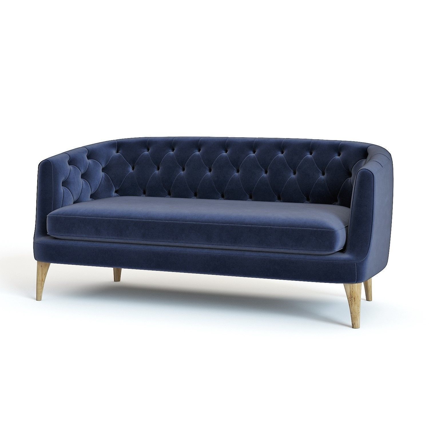 West Elm - Lola Sofa 3D model_4