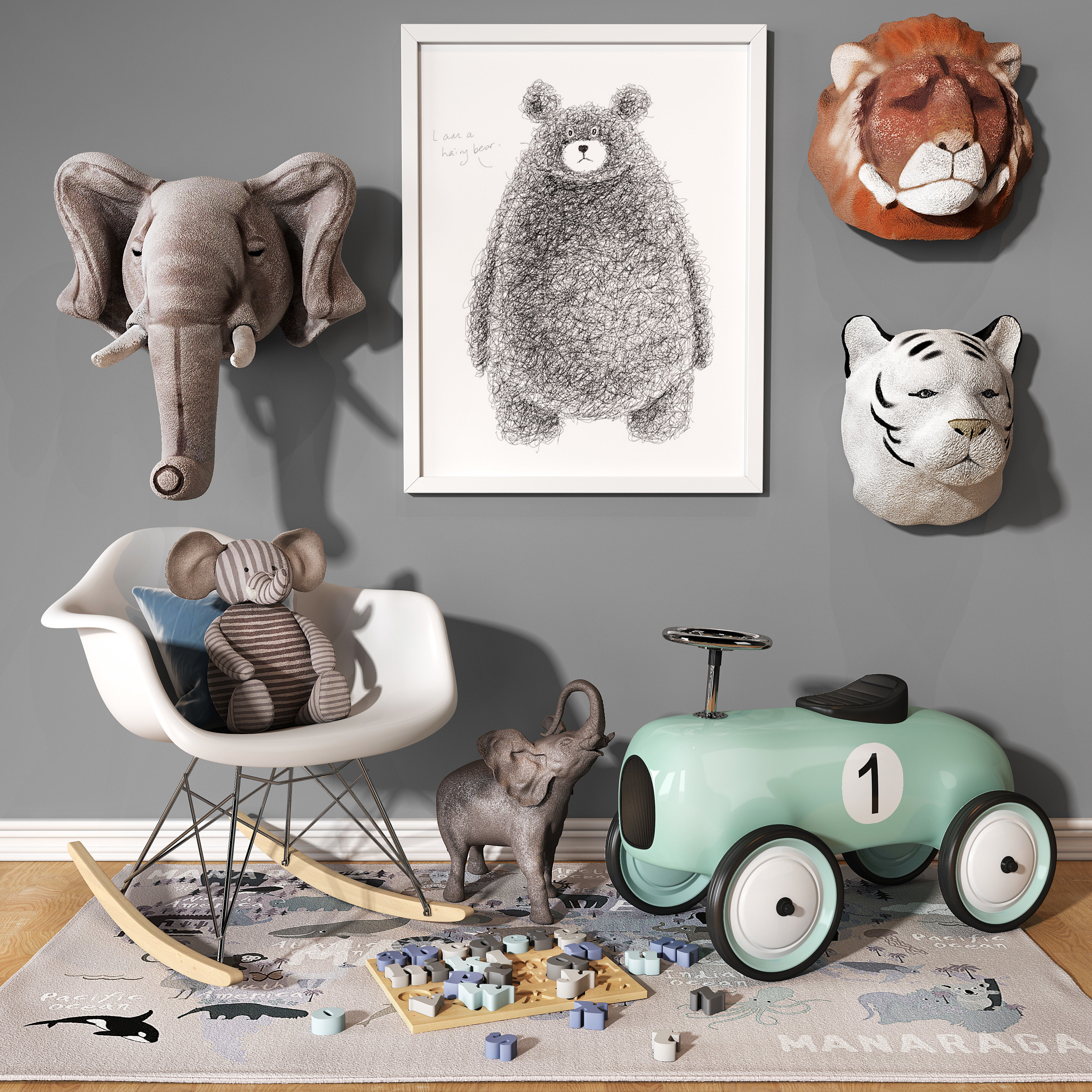 Children sets collection 3D model_8