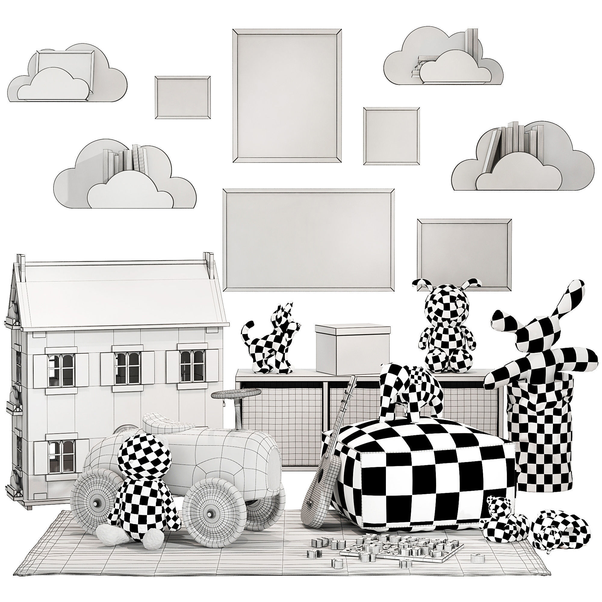 Children sets collection 3D model_31