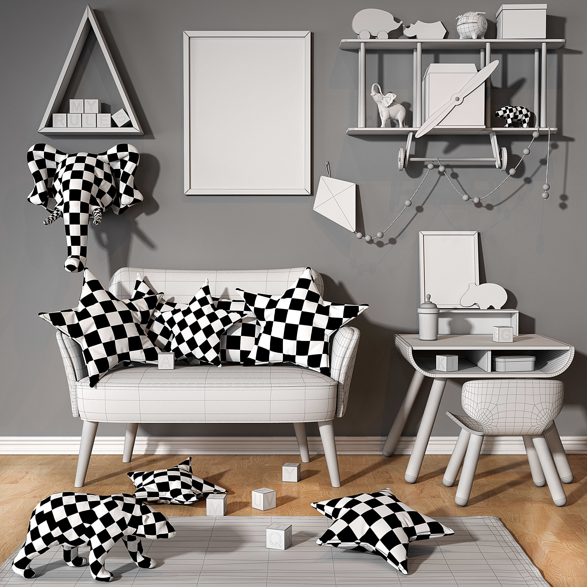 Children sets collection 3D model_6