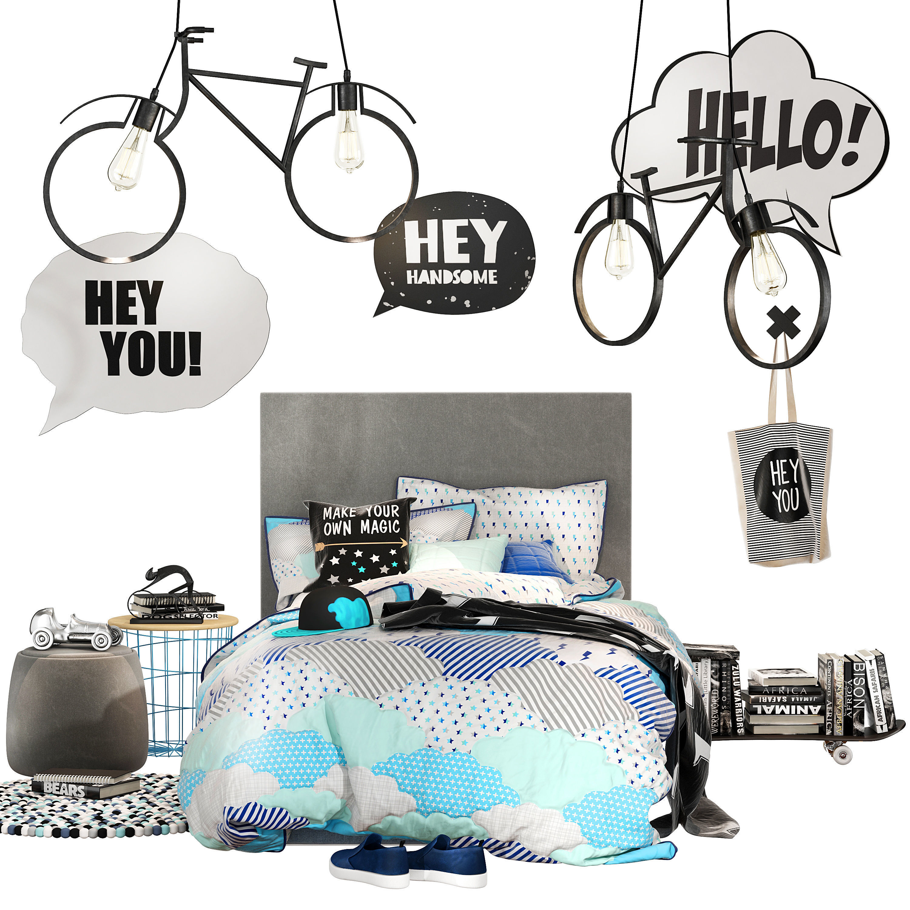 Children sets collection 3D model_23