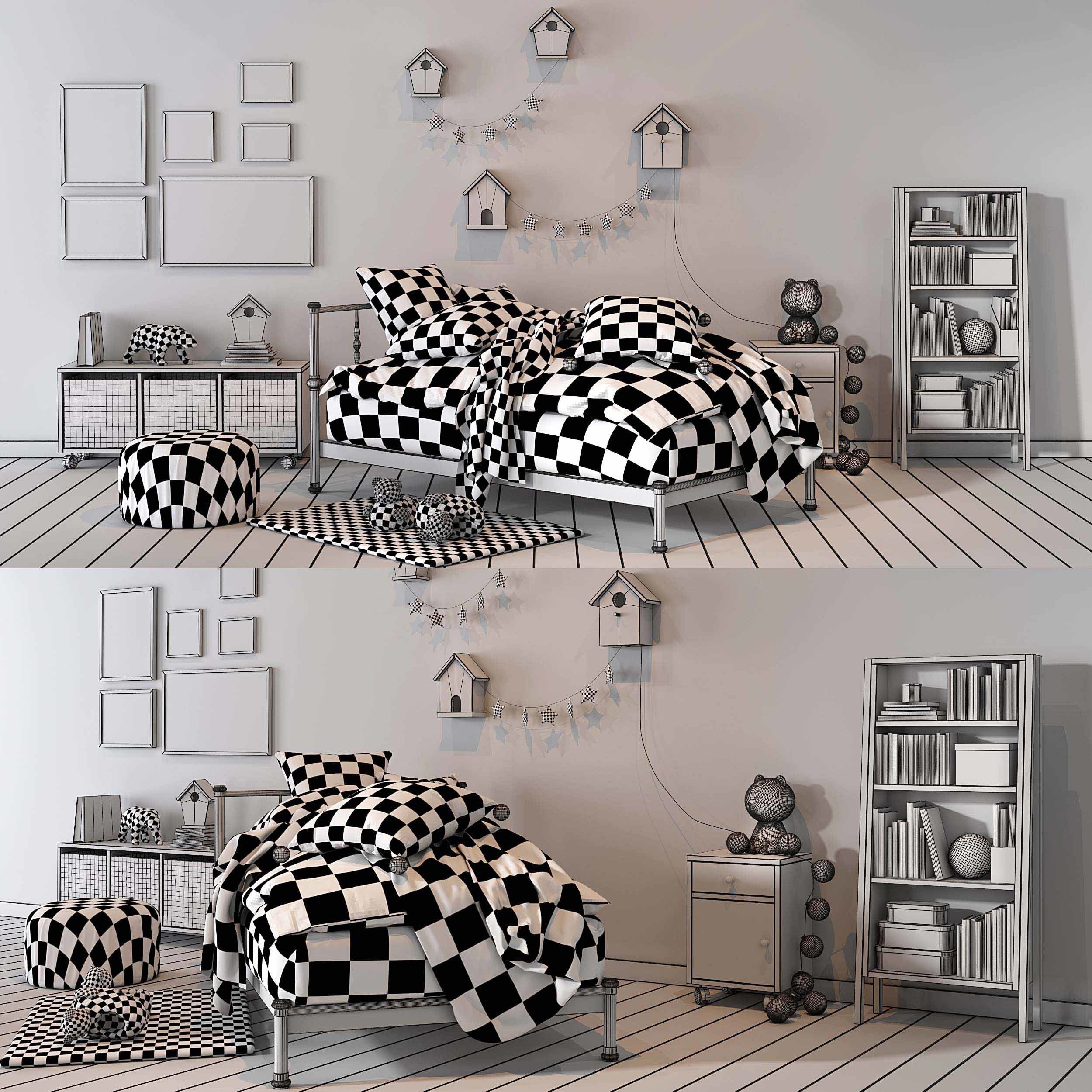 Children sets collection 3D model_36