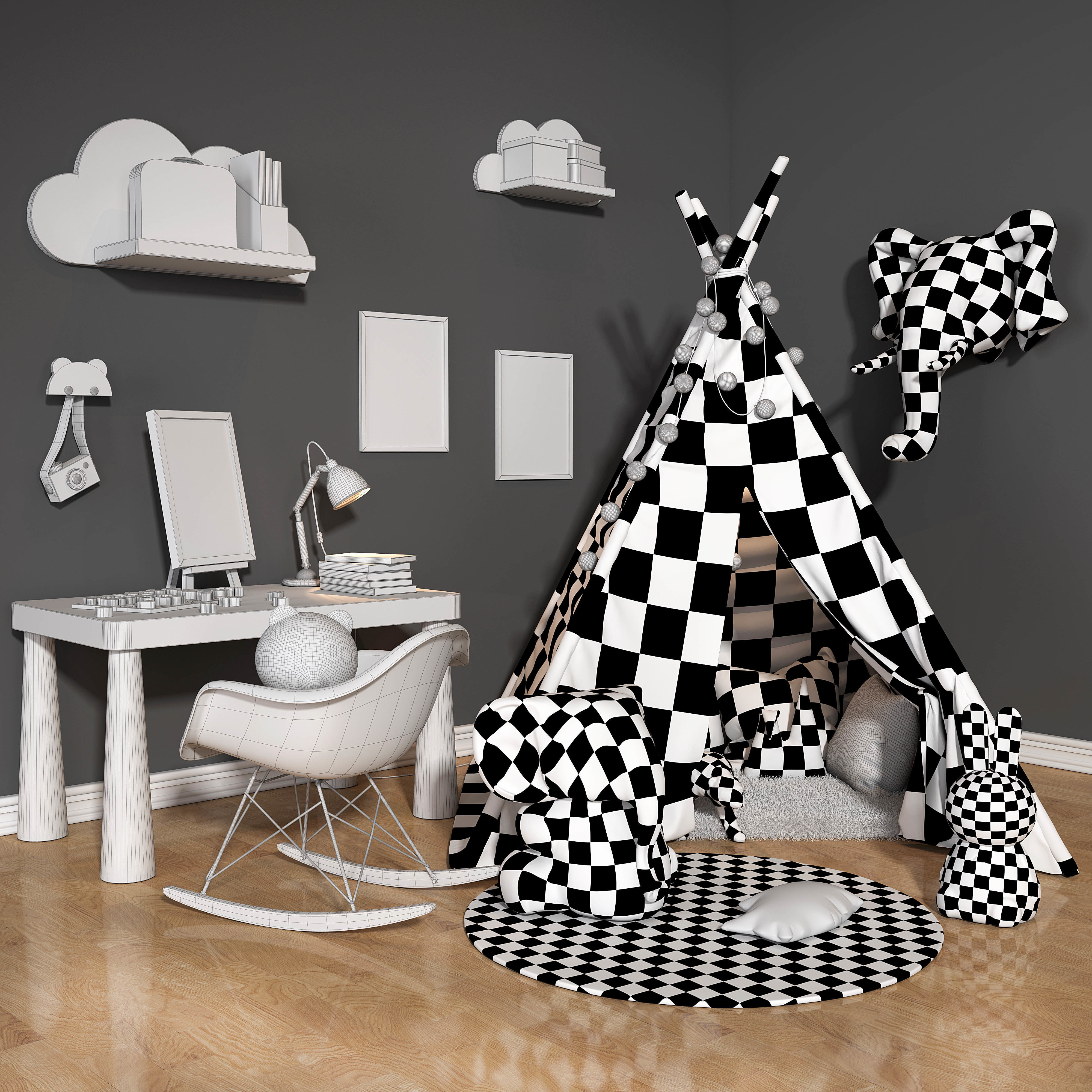 Children sets collection 3D model_12