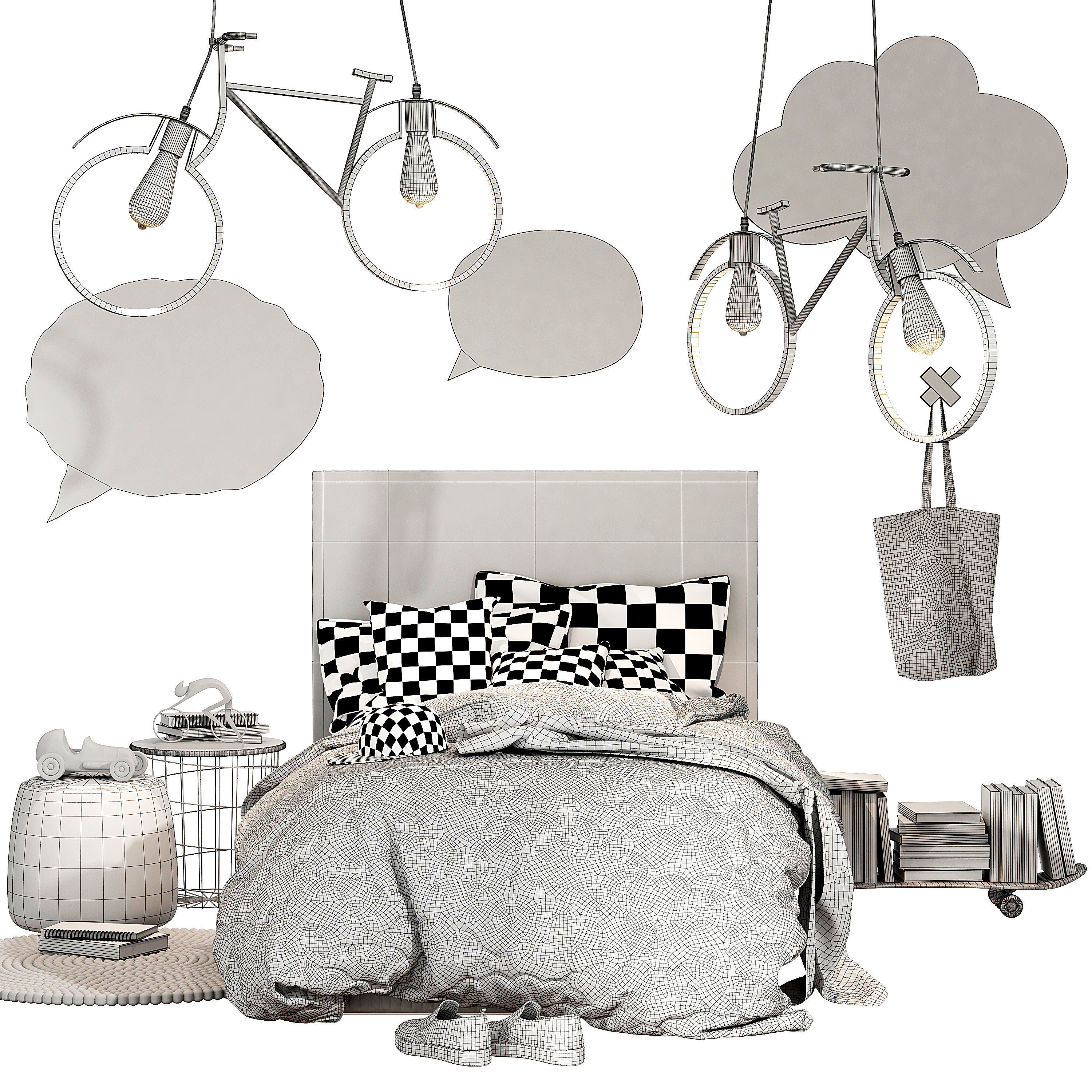 Children sets collection 3D model_25