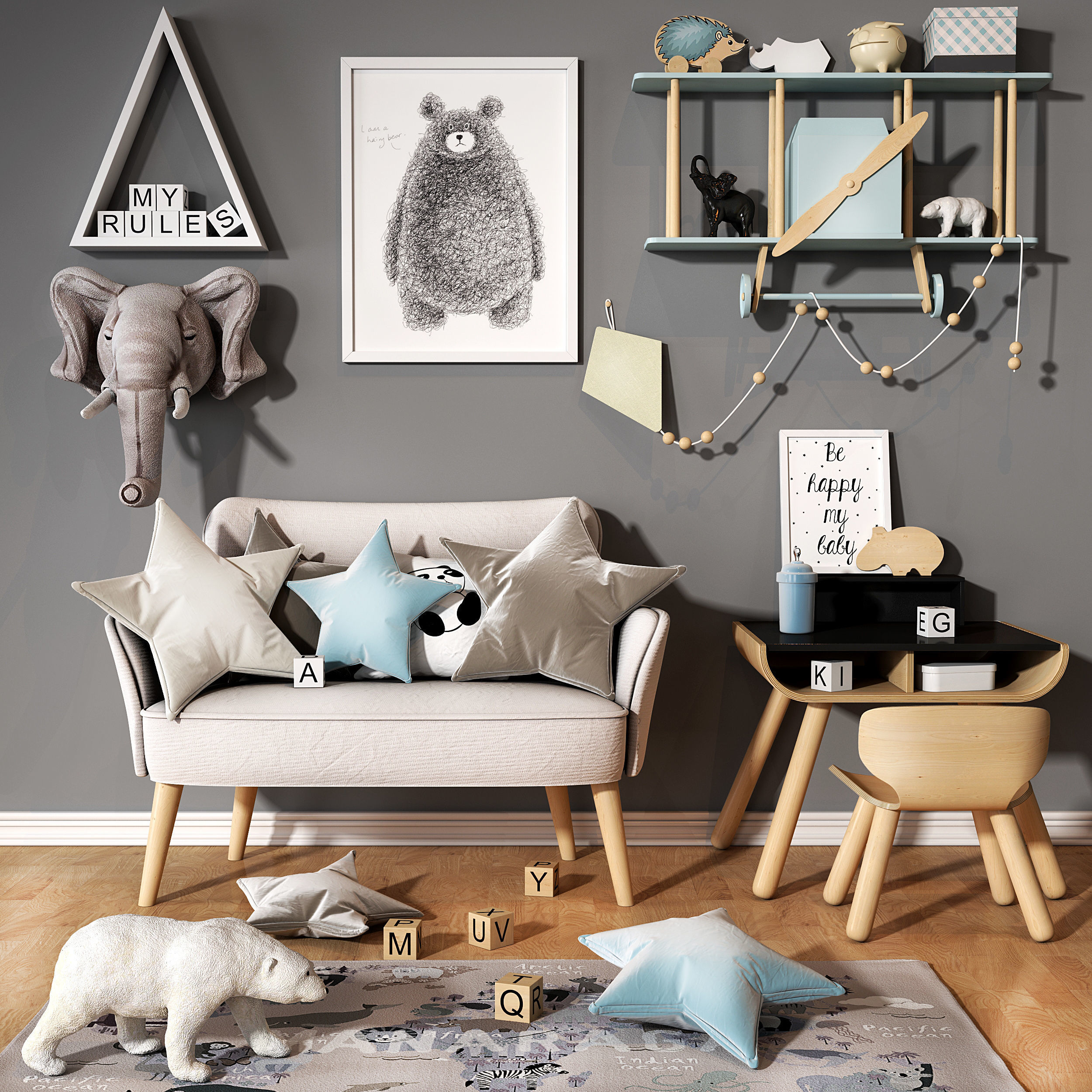 Children sets collection 3D model_5